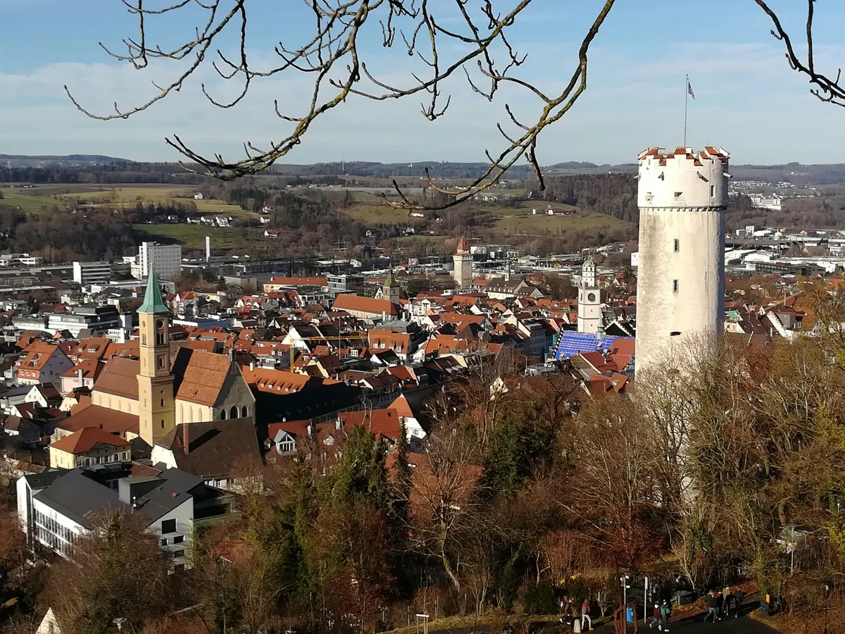 Stadtansicht von Ravensburg in Oberschwaben